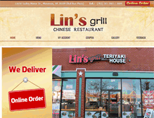 Tablet Screenshot of linsgrill.com